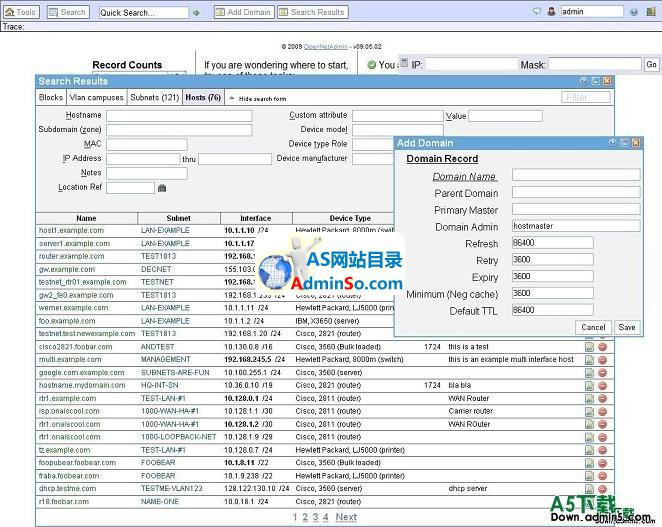 OpenNetAdmin主机管理系统